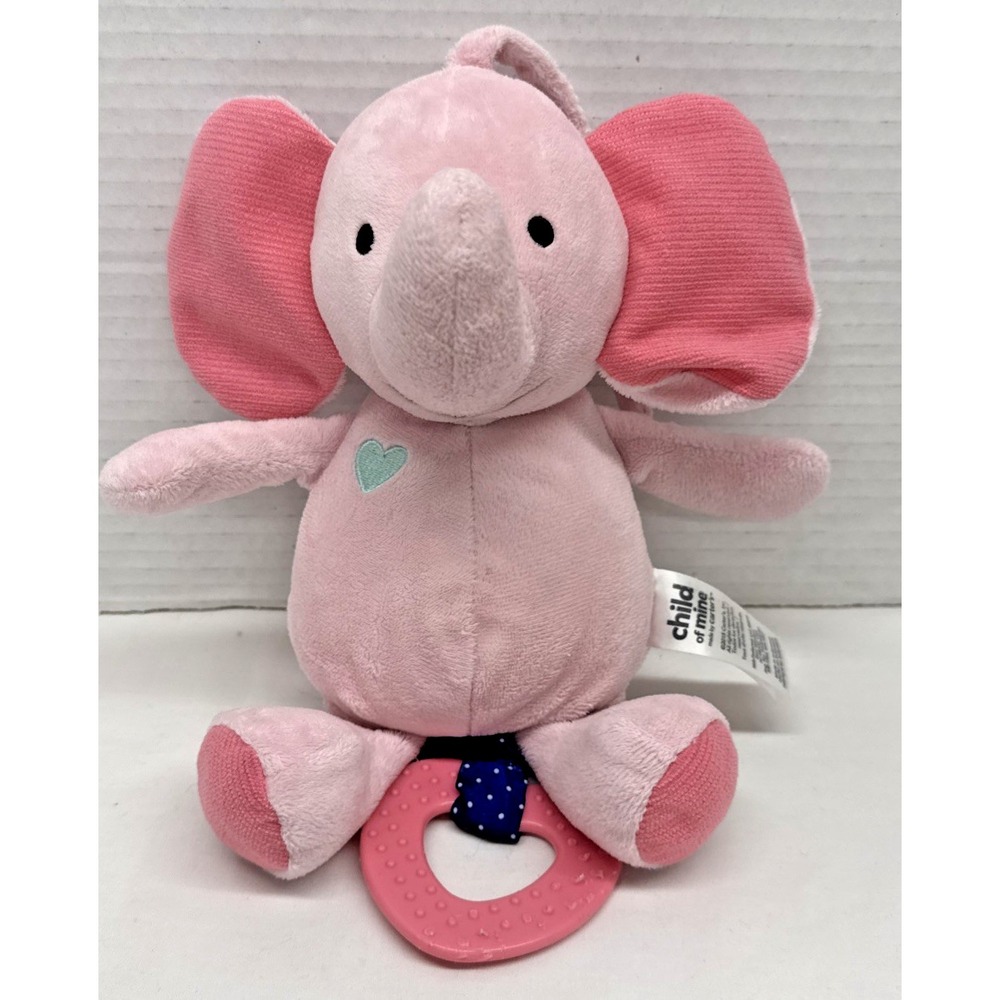 2015 Carters Plush Elephant Child of Mine Musical Pull Toy Baby Brahms Lullaby